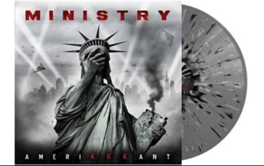 MINISTRY - Amerikkkant (Gray, Black & White Splatter VINYL LP Nuclear Blast NBR 4341-5) | NEW-