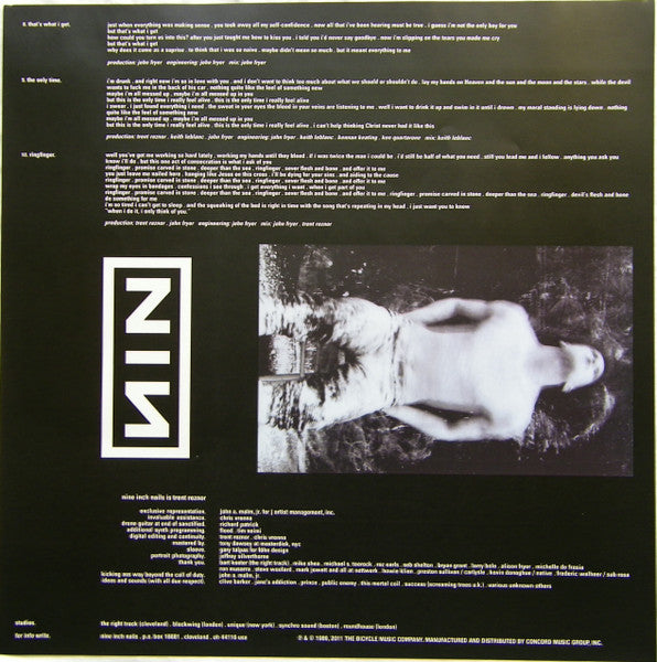 Nine Inch Nails - Pretty Hate Machine (VINYL LP THE BICYCLE MUSIC COMPANY B0015767-01 2011) | Near Mint (NM or M-) Near Mint (NM)-