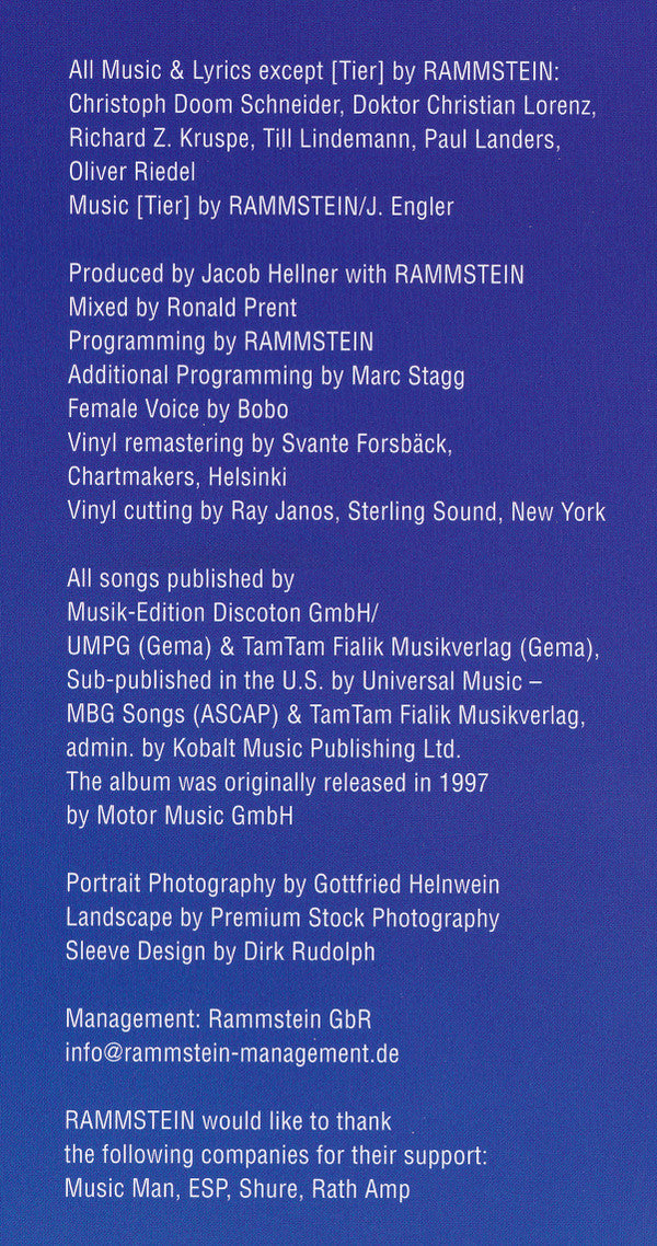 Rammstein - Sehnsucht | Mint (M) Mint (M)-