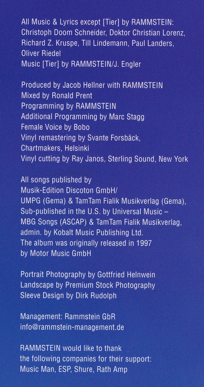 Rammstein - Sehnsucht | Mint (M) Mint (M)-