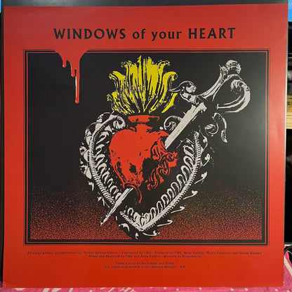 Windows Of Your Heart *HALF BLACK/CLEAR RED SPLATTER* | Mint (M) Near Mint (NM)-