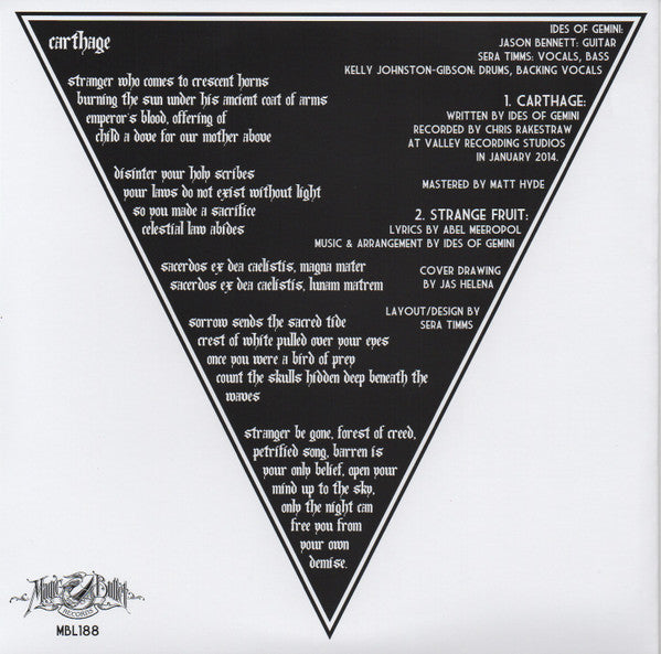 Carthage (7" CLEAR VINYL) | Mint (M) Mint (M)-