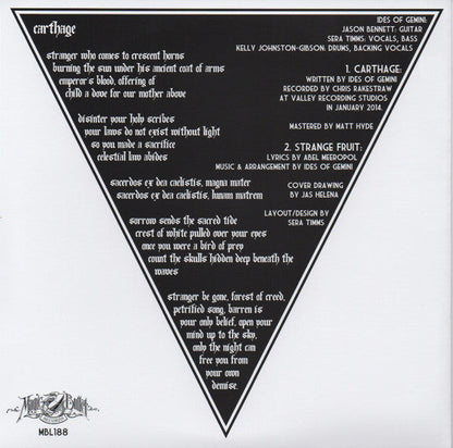Carthage (7" CLEAR VINYL) | Mint (M) Mint (M)-
