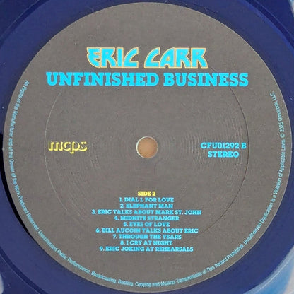 Eric Carr - Unfinished Business (LIQUID FILLED BLUE VINYL) |-