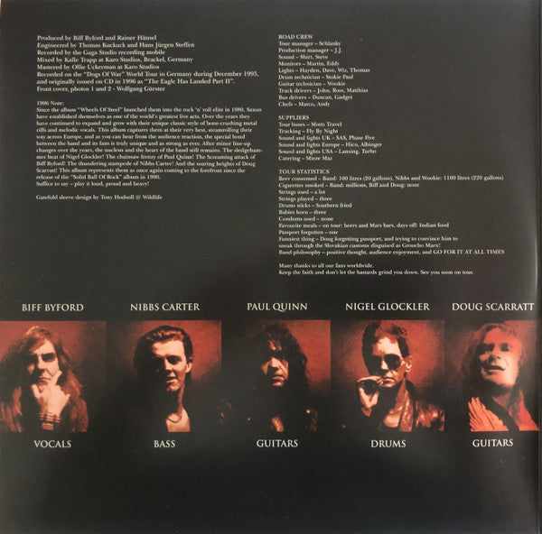 Saxon - Dogs Of War Tour, 1995 (2xVINYL) | Mint (M) Mint (M)-