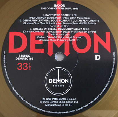 Saxon - Dogs Of War Tour, 1995 (2xVINYL) | Mint (M) Mint (M)-
