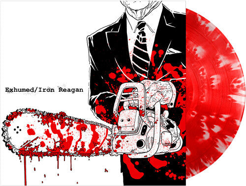 EXHUMED / IRON REAGAN - Exhumed / Iron Reagan (RED WHITE SPLATTER VINYL) | Mint (M) Mint (M)-
