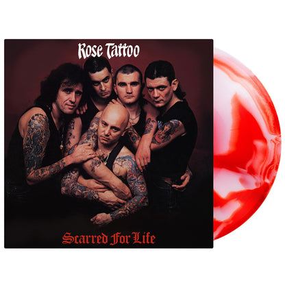 Rose Tattoo - Scarred For Life (140G MOV RED WHITE SWIRLED VINYL) | Mint (M) Mint (M)-
