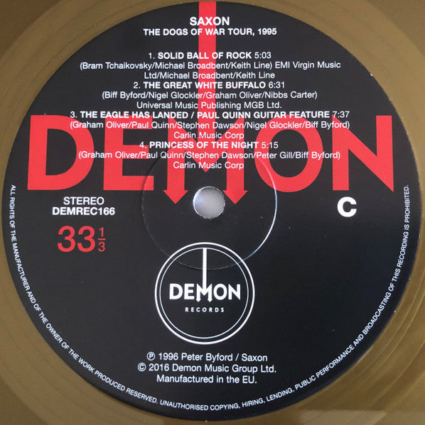 Saxon - Dogs Of War Tour, 1995 (2xVINYL) | Mint (M) Mint (M)-