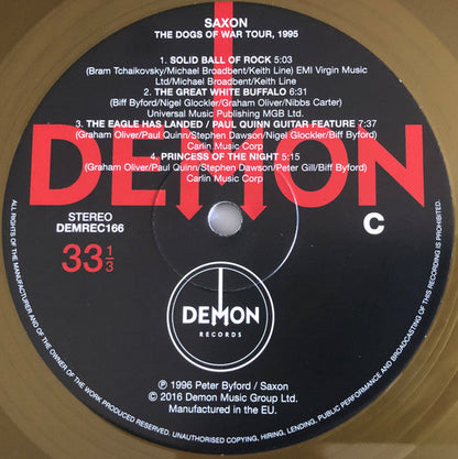 Saxon - Dogs Of War Tour, 1995 (2xVINYL) | Mint (M) Mint (M)-