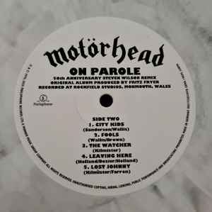 MOTORHEAD - On Parole Steven Wilson Remix (RSD 2026 BLACK & WHITE MARBLED VINYL) | Mint (M) Mint (M)-