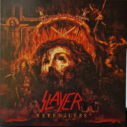 Slayer - Repentless (TRANSPARENT ORANGE + YELLOW & BLACK SPLATTER) | Mint (M) Mint (M)-