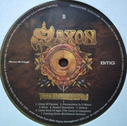 Saxon - Into The Labyrinth (COLOR VINYL) | Mint (M) Mint (M)-