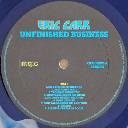 Eric Carr - Unfinished Business (LIQUID FILLED BLUE VINYL) |-