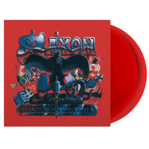 Saxon - Eagle Has Landed Part II (MOV | TRANSLUCENT RED VINYL) | Mint (M) Mint (M)-