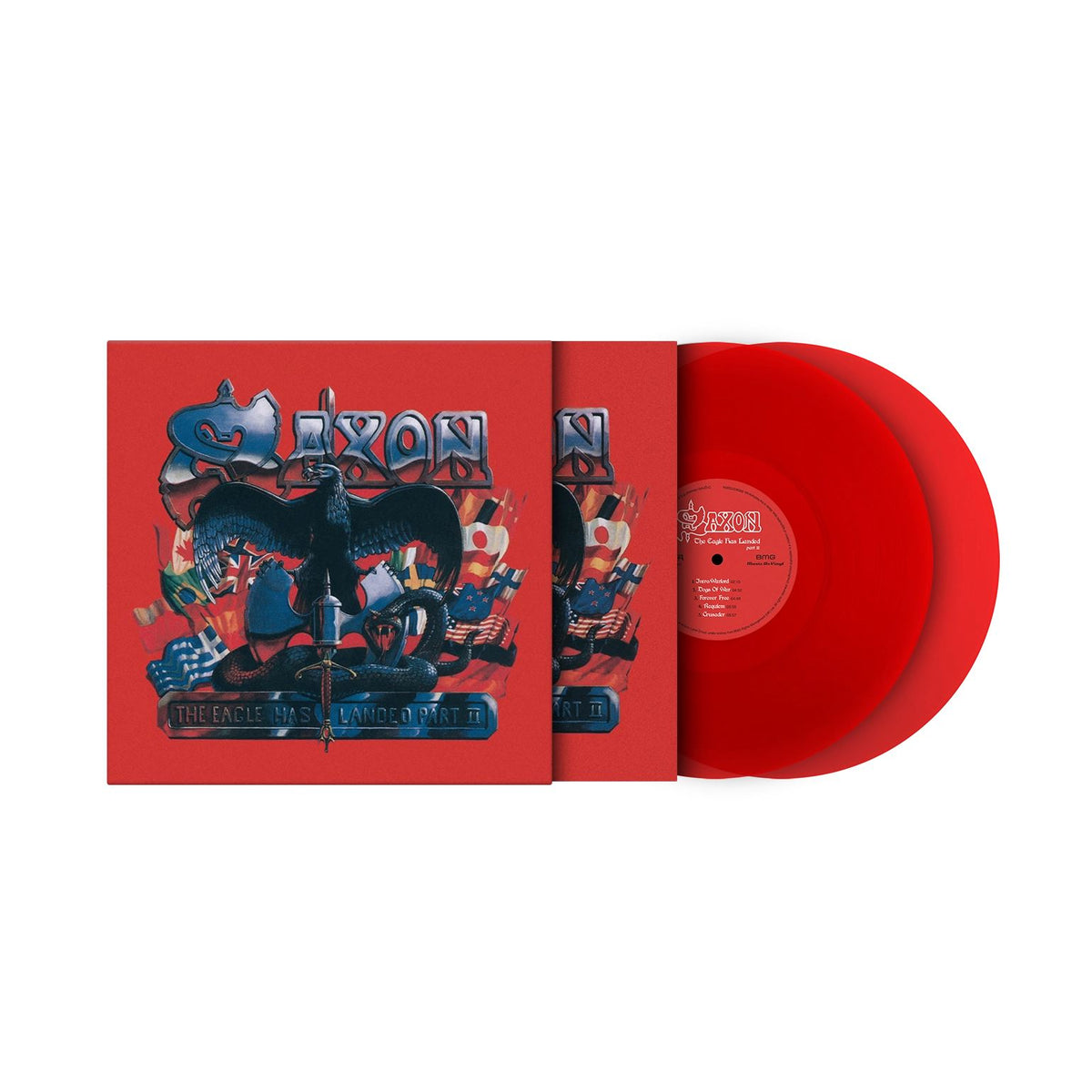 Saxon - Eagle Has Landed Part II (MOV | TRANSLUCENT RED VINYL) | Mint (M) Mint (M)-