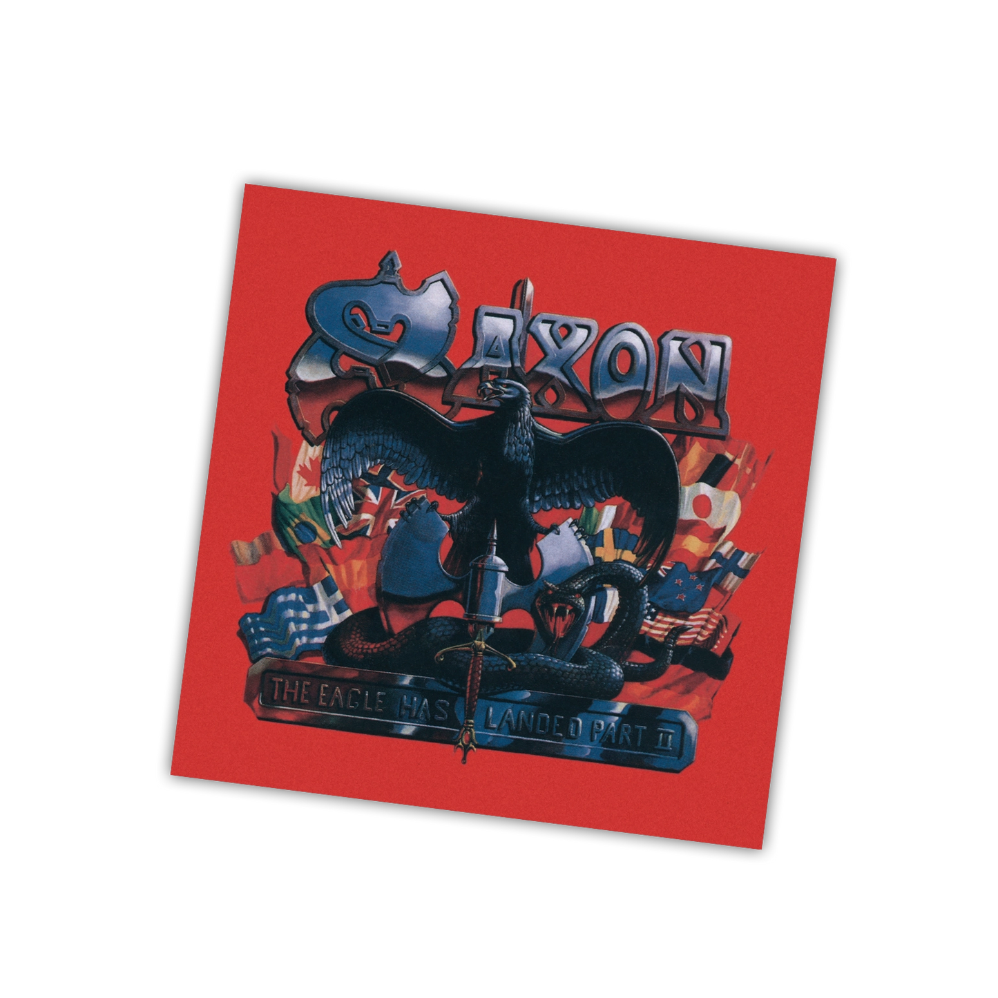 Saxon - Eagle Has Landed Part II (MOV | TRANSLUCENT RED VINYL) | Mint (M) Mint (M)-