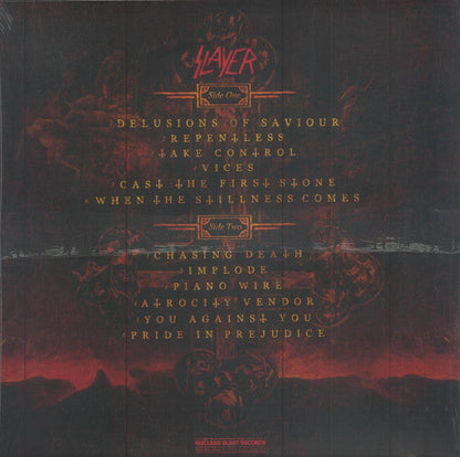 Slayer - Repentless (TRANSPARENT ORANGE + YELLOW & BLACK SPLATTER) | Mint (M) Mint (M)-