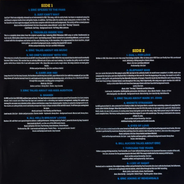 Eric Carr - Unfinished Business (LIQUID FILLED BLUE VINYL) |-