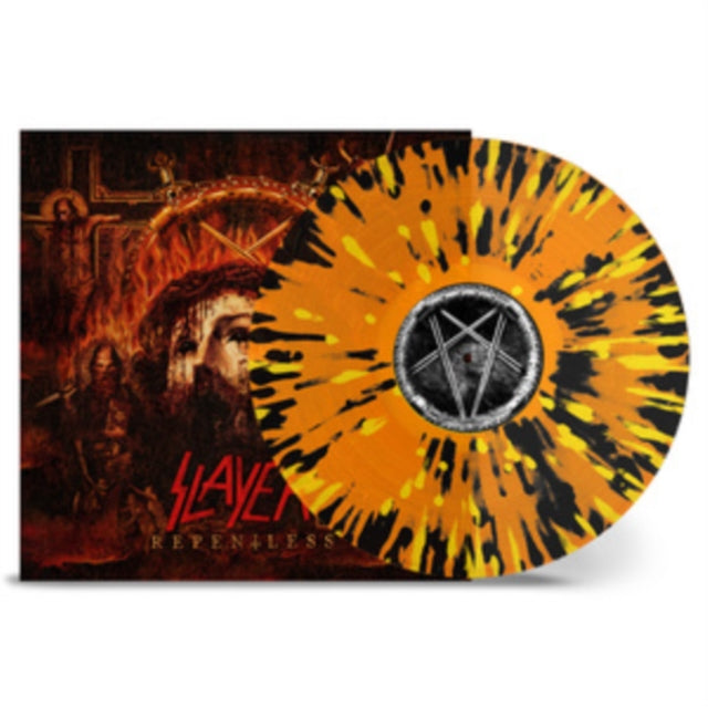 Slayer - Repentless (TRANSPARENT ORANGE + YELLOW & BLACK SPLATTER) | Mint (M) Mint (M)-