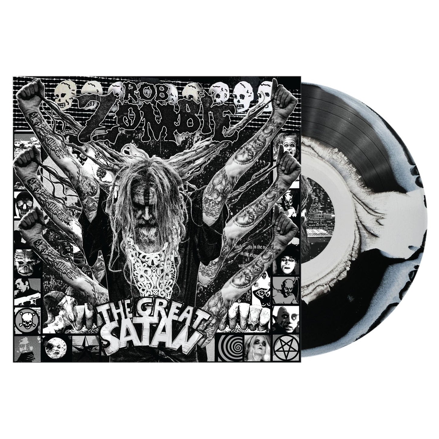 Rob Zombie - The Great Satan (Black White Swirl Vinyl) | Mint (M) Mint (M)-