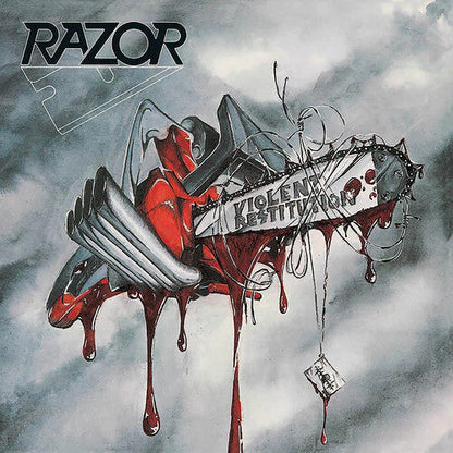 Razor - Violent Restitution (GREY RED SPLATTER VINYL) |-