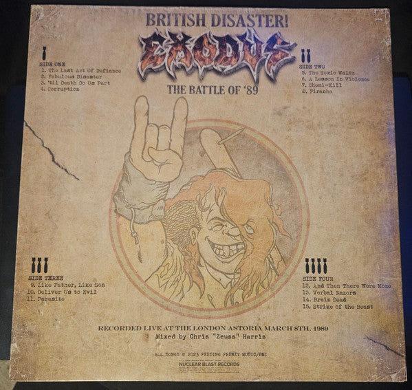 British Disaster! The Battle Of '89 (Live At The Astoria) (GOLD VINYL) | Mint (M) Mint (M)-