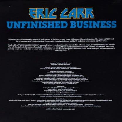 Eric Carr - Unfinished Business (LIQUID FILLED BLUE VINYL) |-