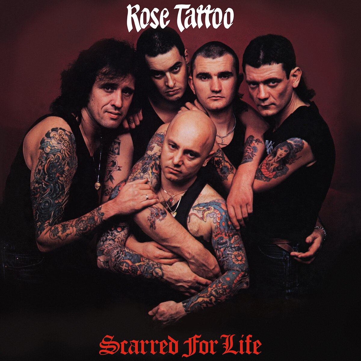 Rose Tattoo - Scarred For Life (140G MOV RED WHITE SWIRLED VINYL) | Mint (M) Mint (M)-