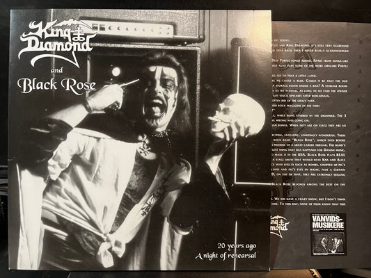 King Diamond & Black Rose - 20 Years Ago - A Night Of Rehearsal (BLACK VINYL LP NUMBERED ARCHAIC TEMPLE PRODUCTIONS TREASURE 003 2004) | USED Near Mint (NM or M-) Near Mint (NM)-