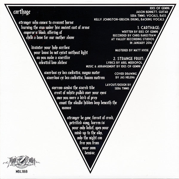 Ides Of Gemini - Carthage (7" VINYL) | Mint (M) Mint (M)-