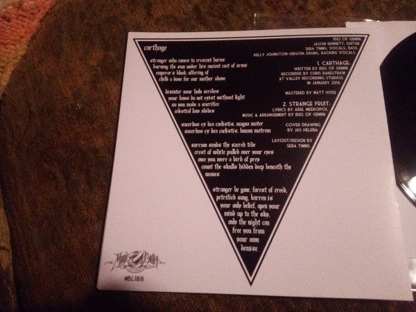 Carthage (7" VINYL) *TEST PRESSING* | Mint (M) Mint (M)-