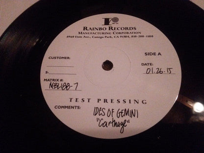 Carthage (7" VINYL) *TEST PRESSING* | Mint (M) Mint (M)-
