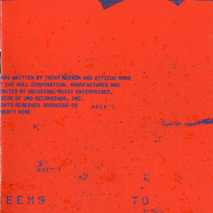 Nine Inch Nails - Not The Actual Events (CD) | Mint (M) Mint (M)-