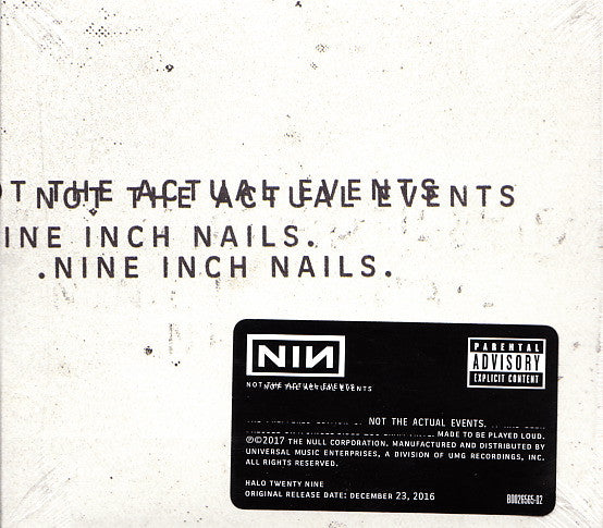 Nine Inch Nails - Not The Actual Events (CD) | Mint (M) Mint (M)-