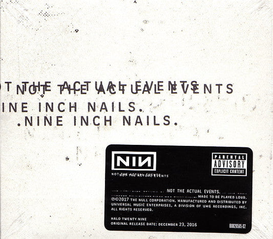 Nine Inch Nails - Not The Actual Events (CD) | Mint (M) Mint (M)-