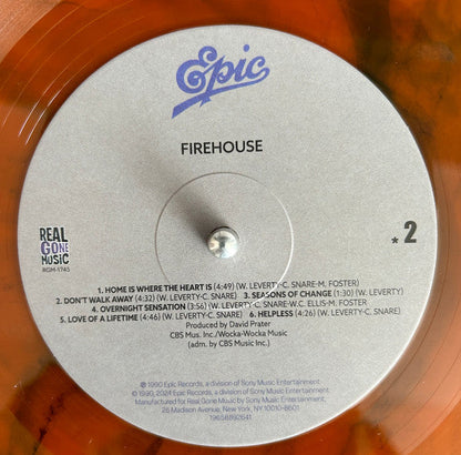 Firehouse - Firehouse (SMOKE & FIRE VINYL)*CREASED* | Mint (M) Excellent (EX)-