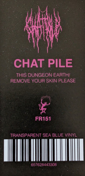 Chat Pile - This Dungeon Earth / Remove Your Skin Please (TRANSPARENT SEA BLUE VINYL) | Mint (M) Mint (M)-