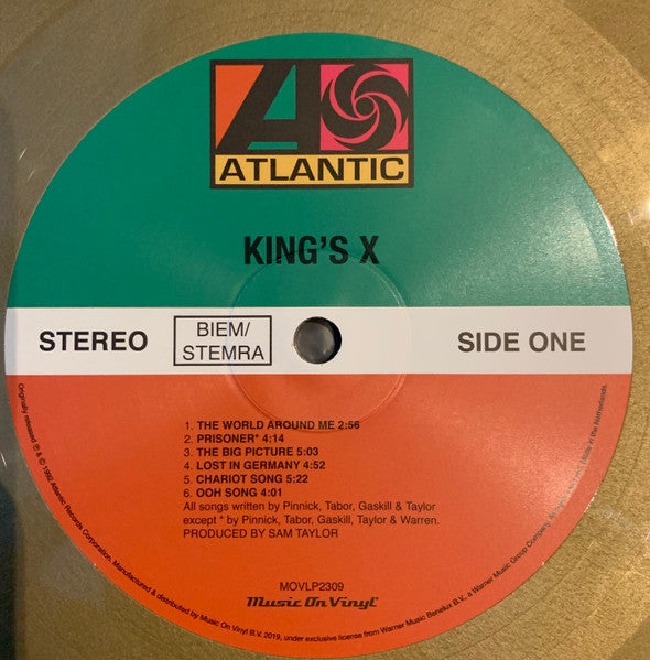 King's X (GOLD VINYL / IMPORT) | Mint (M) Mint (M)-