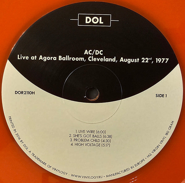 Live At Agora Ballroom, Cleveland, August 22, 1977 | Mint (M) Mint (M)-