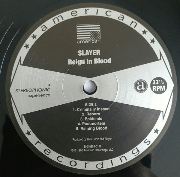 Slayer - Reign In Blood (VINYL) | Mint (M) Mint (M)-