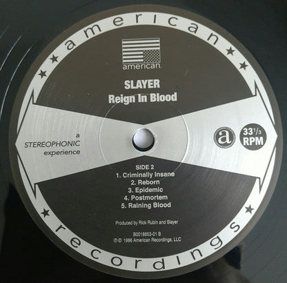 Slayer - Reign In Blood (VINYL) | Mint (M) Mint (M)-