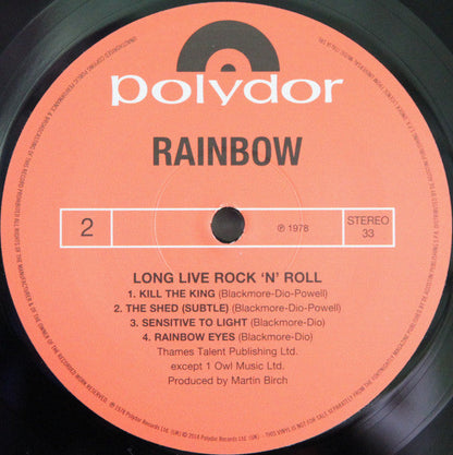 Rainbow - Long Live Rock 'N' Roll (VINYL IMPORT) | Mint (M) Mint (M)-