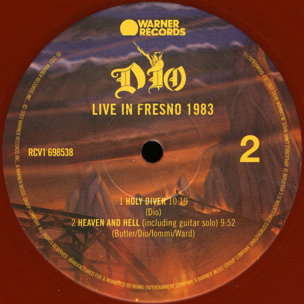 Dio (2) - Live In Fresno 1983 (2xVINYL) | Mint (M) Mint (M)-