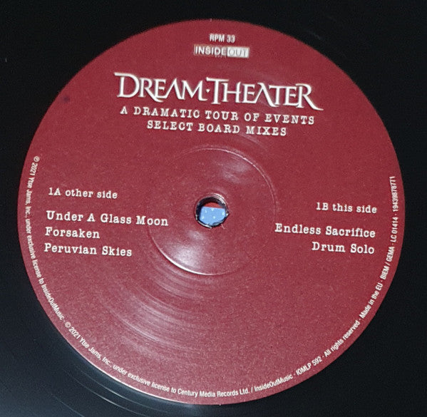 Dream Theater - A Dramatic Tour Of Events - Select Board Mixes (3xVINYL+2xCD) | Mint (M) Mint (M)-