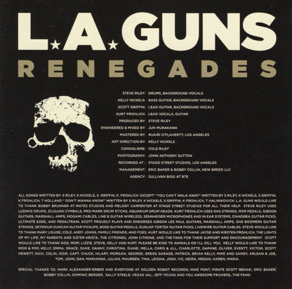 L.A. Guns (2) - Renegades (WHITE VINYL) | Mint (M) Mint (M)-