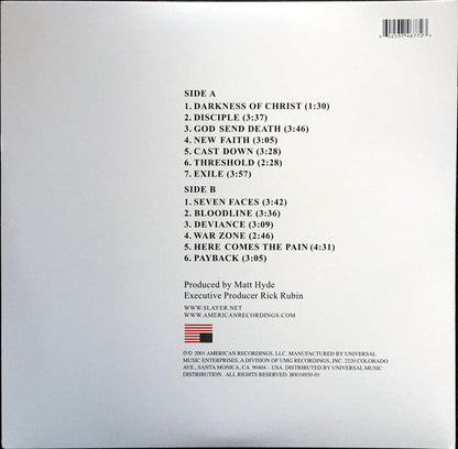 Slayer - God Hates Us All (VINYL) | Mint (M) Mint (M)-
