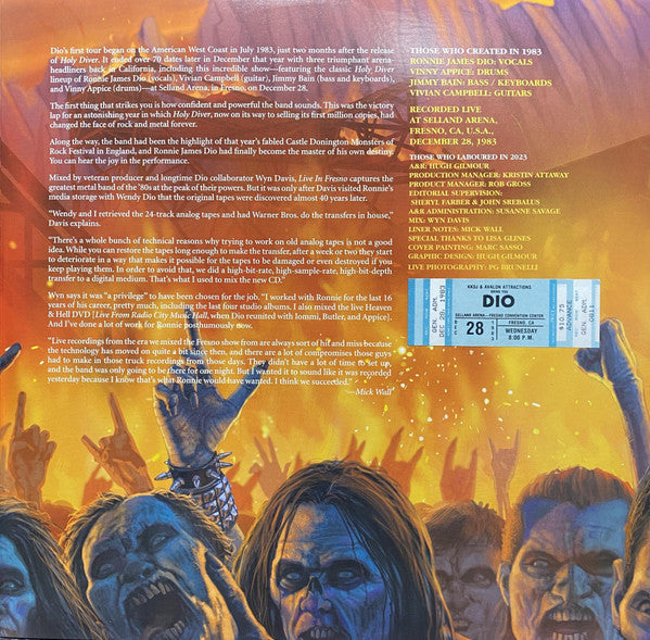 Dio (2) - Live In Fresno 1983 (2xVINYL) | Mint (M) Mint (M)-