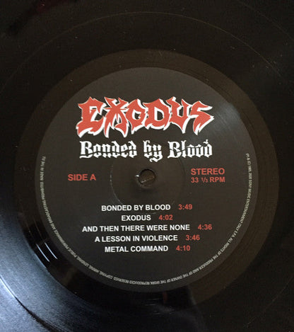 Exodus (6) - Bonded By Blood (VINYL) | Mint (M) Mint (M)-