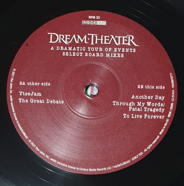 Dream Theater - A Dramatic Tour Of Events - Select Board Mixes (3xVINYL+2xCD) | Mint (M) Mint (M)-